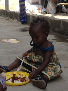 This Baby-Girl was crying out of hunger. Now, thanks to CHRF Donors and our partners she has a meal to fill her stomach. 